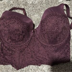 Victoria’s Secret Lace bralette in Deep Purple
